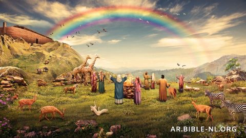 يستخدم الله قوس قزح ليقطع عهدًا مع الإنسان