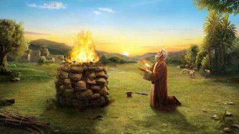 أيوب يداوم على تقديم الذبائح