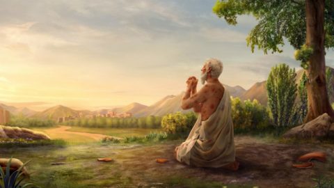 صلاة أيوب أثناء تجاربه