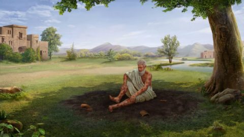 الشيطان يسيء إلى أيوب